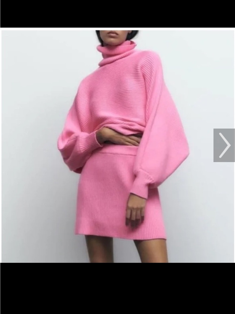 Zara Pink Sweater and Skirt Set